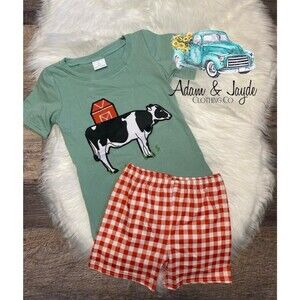 NEW BOYS FARM COW SET